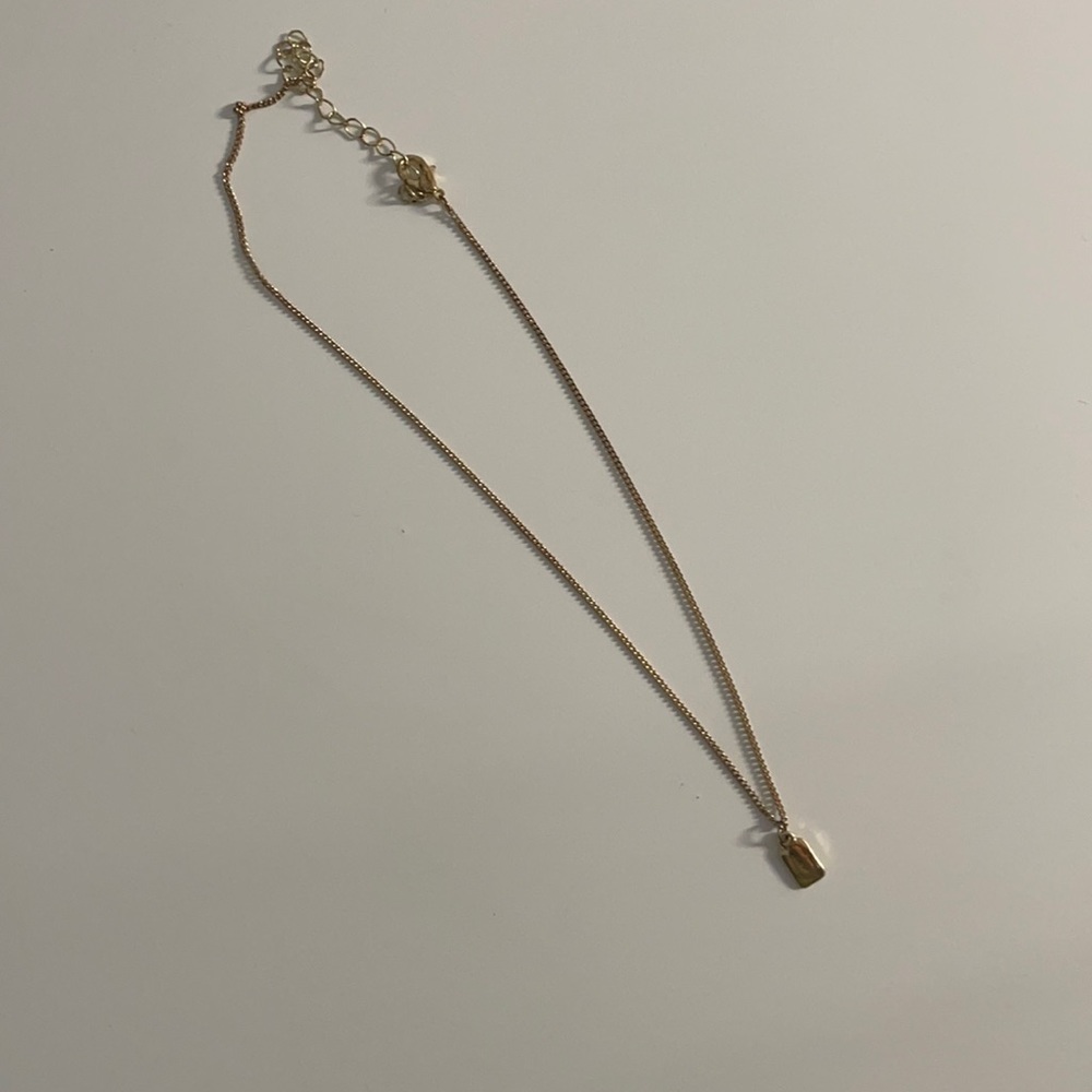 Gold Tag Necklace